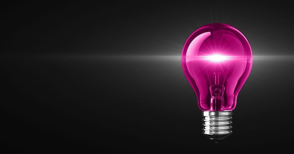 Pink Lightbulb